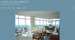 Desktop Screenshot of caroljacobsdesigns.com